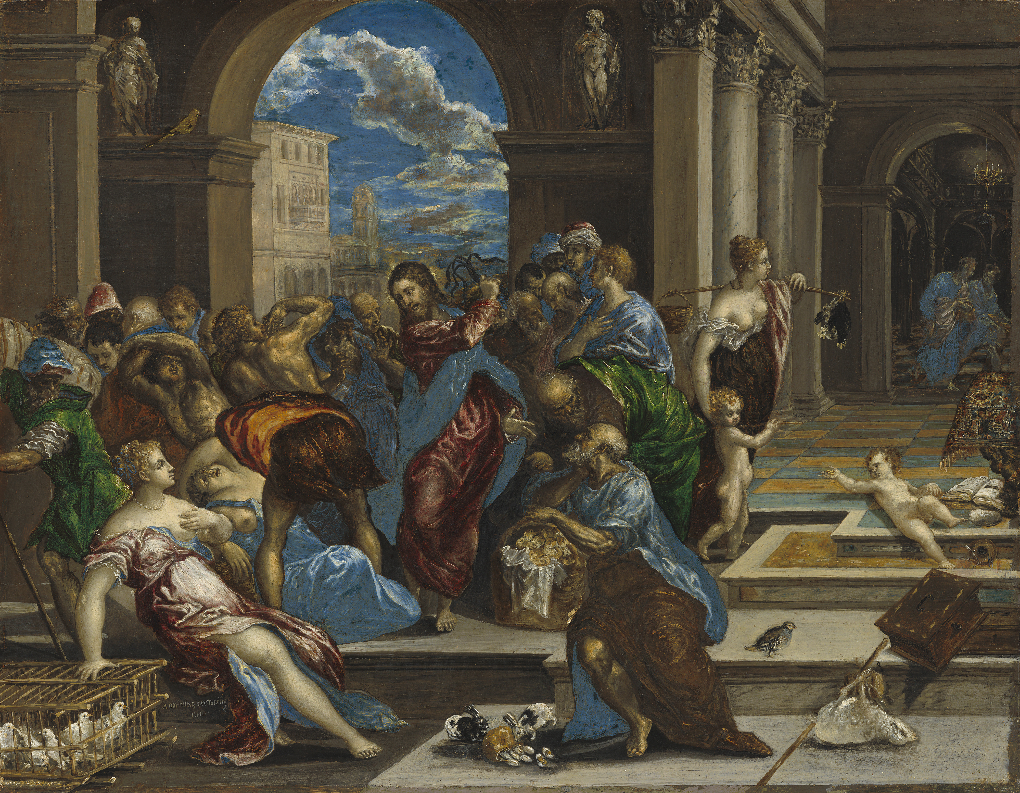 Christ Cleansing the Temple - El Greco