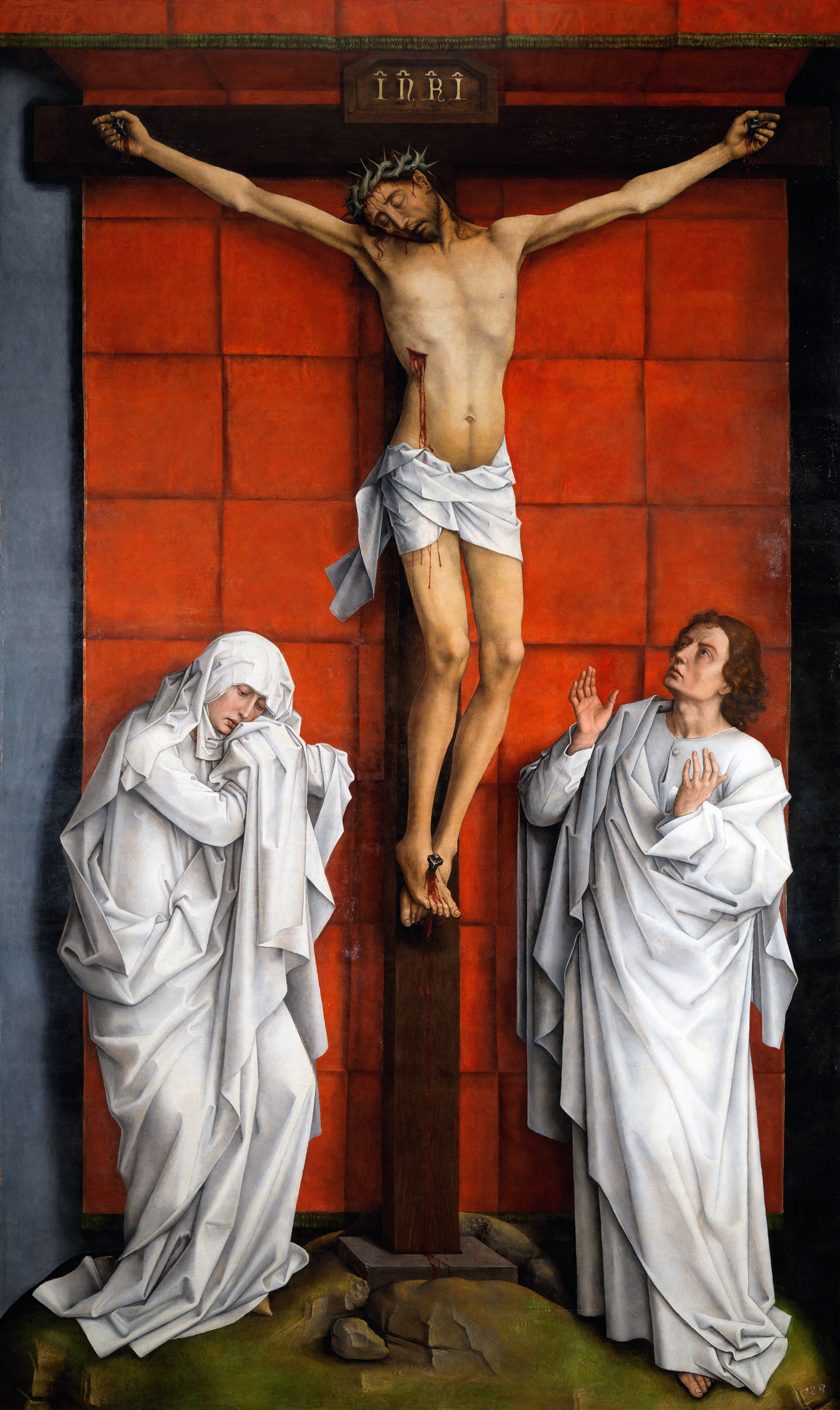 Christ on the Cross with Mary and St John - Rogier van der Weyden